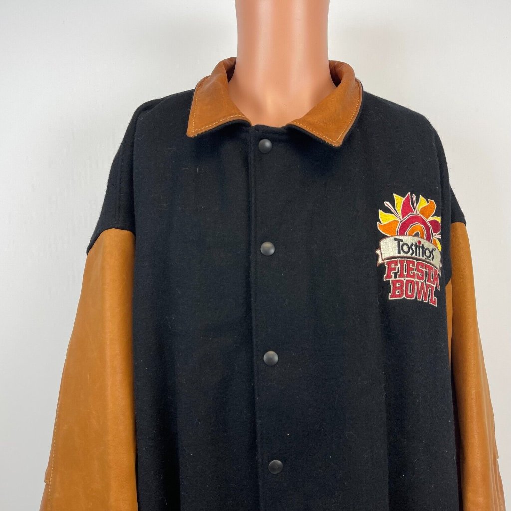 Vintage Y2k Tostitos Fiesta Bowl Varsity Jacket Mens Size 2xl College Football